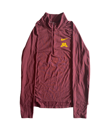 Alexis Hart Minnesota Volleyball Team Issued Half Zip Pullover (Size L)