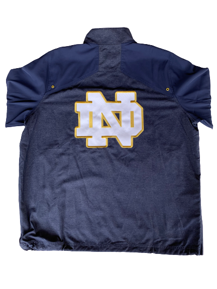 V.J. Beachem Notre Dame Under Armour 1/4 Zip Jacket (Size XL)