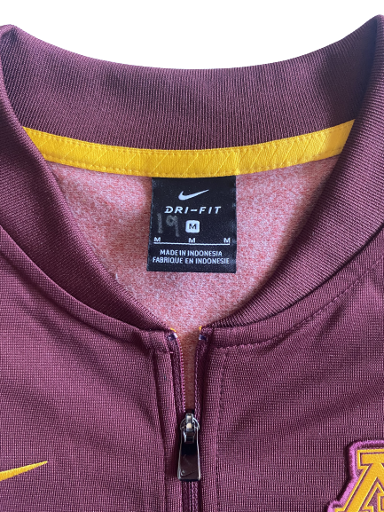 Alexis Hart Minnesota Volleyball Team Issued Half Zip Pullover (Size M)
