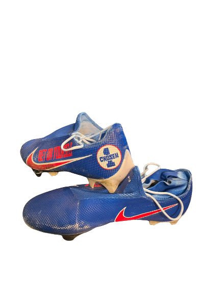 Darnay Holmes New York Giants 1/1 Custom Game Worn Cleats - Photo Matched