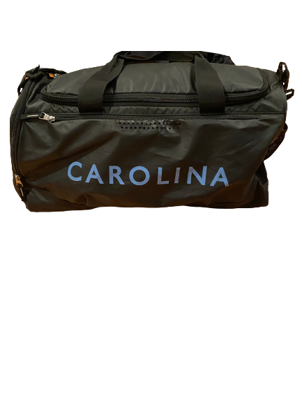 Landon Turner North Carolina Football Team Issued Travel Duffel Bag with Number