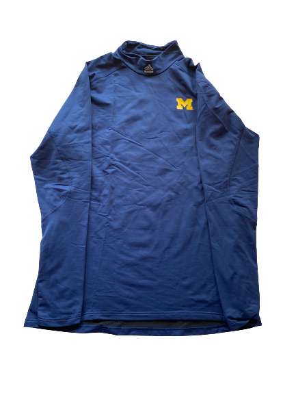 Brett Adcock Michigan Baseball Team Long Sleeve Compression Shirt (Size XXL)