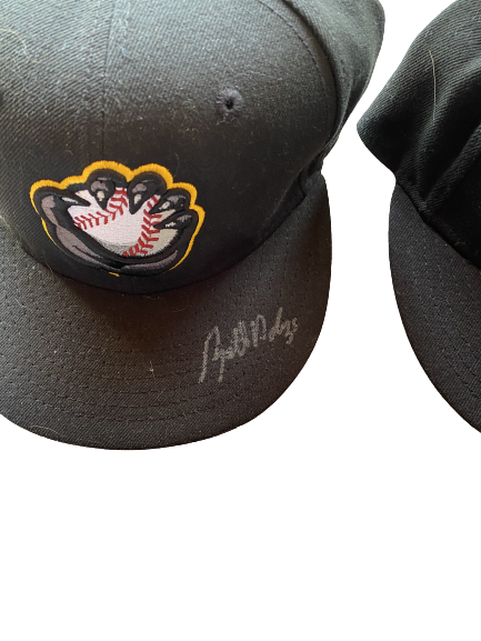 Brett Adcock Set of (5) Signed MLB Minor League Hats