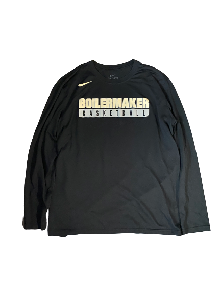 Spike Albrecht Purdue Basketball Team Issued Long Sleeve Shirt (Size L)
