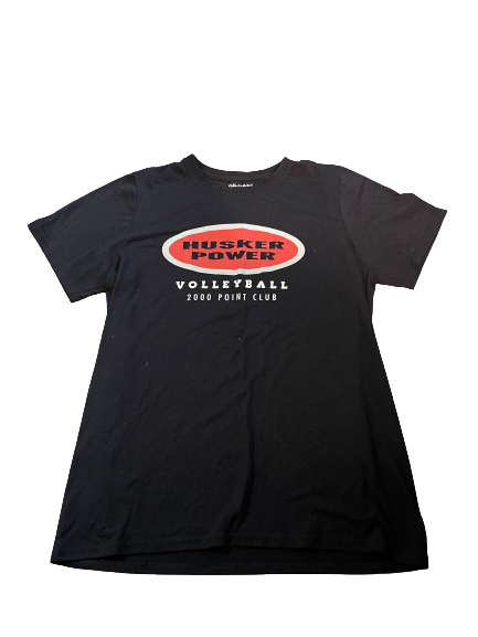 Kenzie Maloney Nebraska Volleyball "2000 Point Club" Exclusive T-Shirt (Size M)