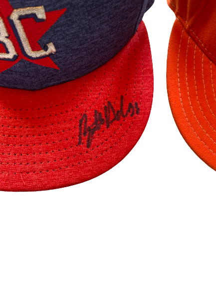 Brett Adcock Buies Creek Astros Signed Set of (2) Hats