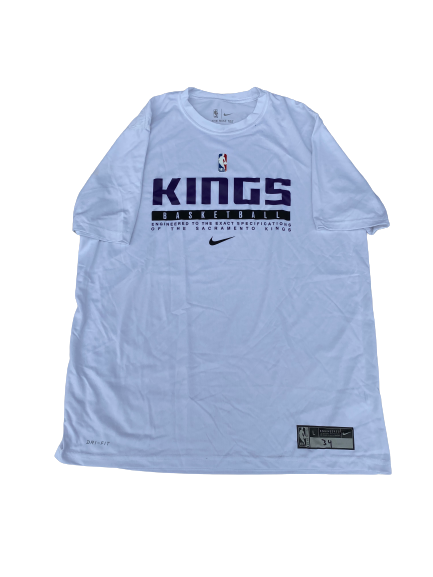 Matt Coleman Sacramento Kings Team Issued Workout Shirt (Size L)