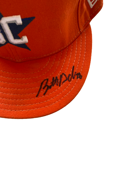 Brett Adcock Buies Creek Astros Signed Set of (2) Hats