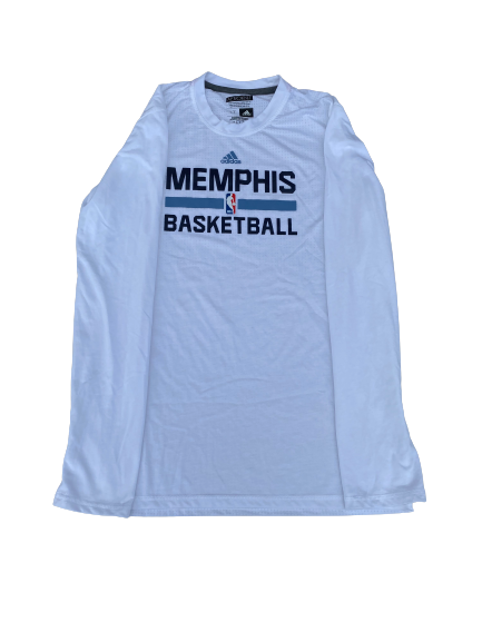 Matt Coleman Memphis Grizzlies Team Issued Long Sleeve Workout Shirt (Size LT)
