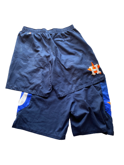 Brett Adcock Houston Astros Team Issued Set of (2) Workout Shorts (Size XL)