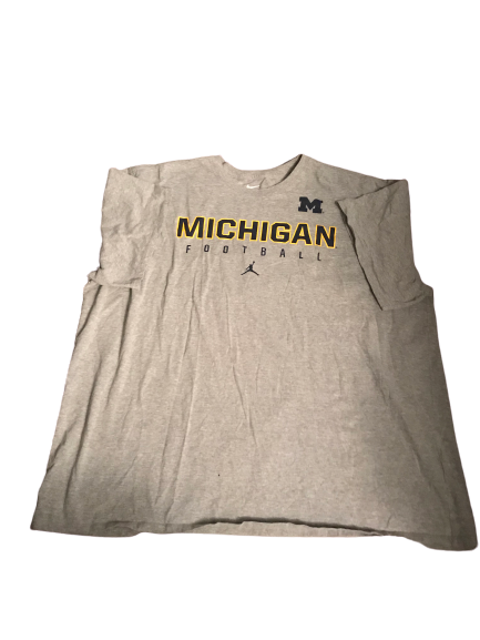 Nolan Ulizio Michigan Team Issued Jordan T-Shirt (Size XXXL)