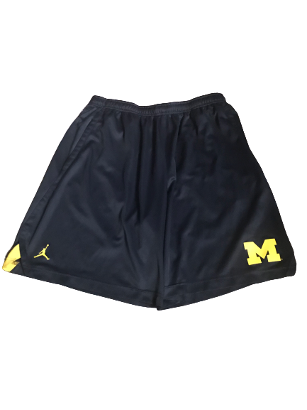 Nolan Ulizio Michigan Team Issued Jordan Workout Shorts (Size XXL)
