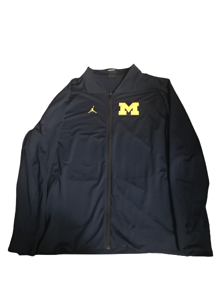 Nolan Ulizio Michigan Team Issued Jordan Full-Zip Jacket (Size XXXL)