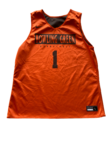 Justin Turner Bowling Green Basketball Player Exclusive Season Worn Reversible Practice Jersey (Size L)