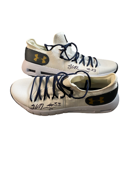 John Mooney Notre Dame Basketball SIGNED Training Shoes (Size 15)