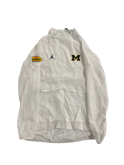 Grant Perry Michigan Football Player-Exclusive Outback Bowl Pullover (Size L)