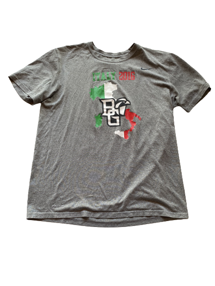 Justin Turner Bowling Green Player Exclusive "Italy 2016" Trip Shirt (Size L)