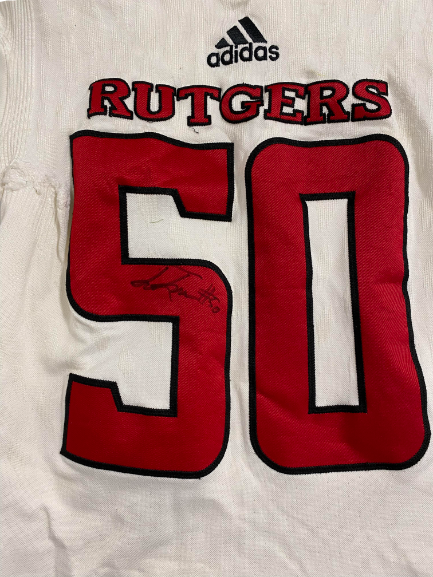 Julius Turner Rutgers SIGNED Game Worn Jersey (Size XL)