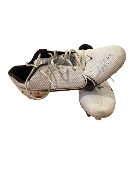 Carlos Basham Jr. Wake Forest SIGNED 2020 Game Worn Cleats (Size 14)