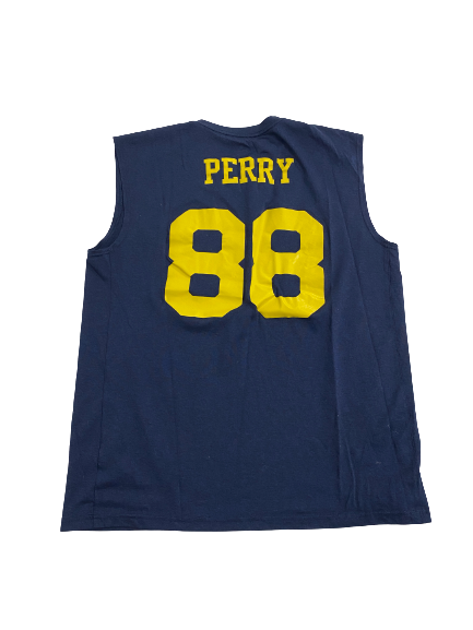 Grant Perry Michigan Football Player-Exclusive Workout Tank With Name and 