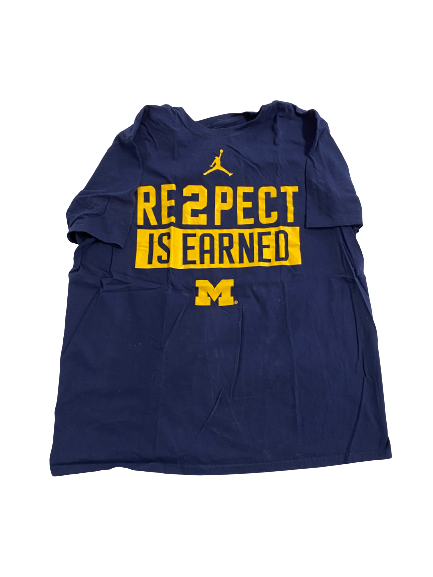 Grant Perry Michigan Football Team-Issued T-Shirt (Size L)
