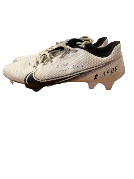 Carlos Basham Jr. Wake Forest SIGNED 2020 Game Worn Cleats (Size 14)