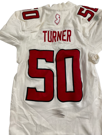 Julius Turner Rutgers SIGNED Game Worn Jersey (Size XL)