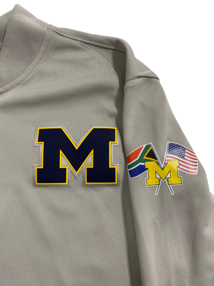 Tru Wilson Michigan Football "Africa Trip" Player-Exclusive Zip-Up Jacket (Size L)