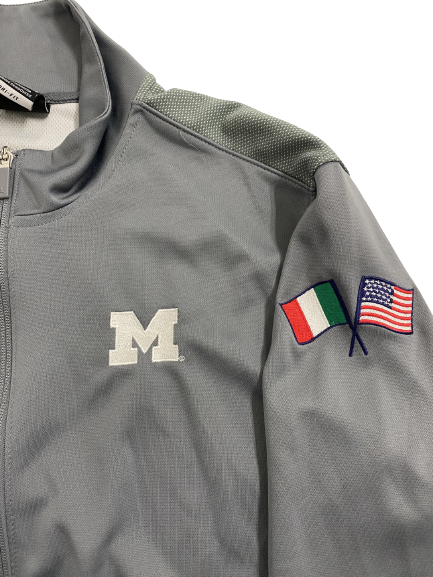 Tru Wilson Michigan Football "Italy Trip" Player-Exclusive Zip-Up Jacket (Size L)