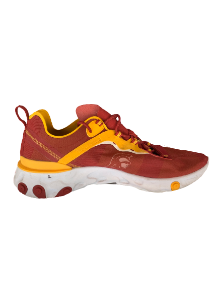 Jonah Mathews USC Trojans Nike React Element 55 Sneakers Size 14 The Players Trunk