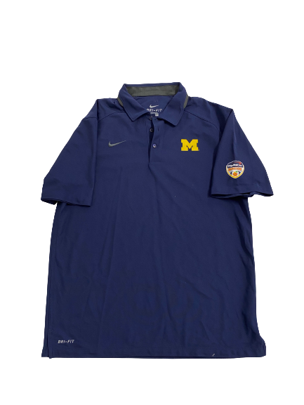 Tru Wilson Michigan Football Capital One Orange Bowl Player-Exclusive Polo Shirt (Size M)