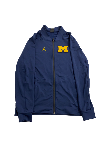 Tru Wilson Michigan Football Team-Issued Zip-Up Jacket With Player Tag on Back (Size L)