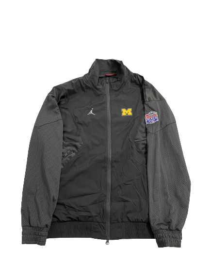 Tru Wilson Michigan Football Chick-Fil-A Peach Bowl Player-Exclusive Zip-Up Jacket (Size L)