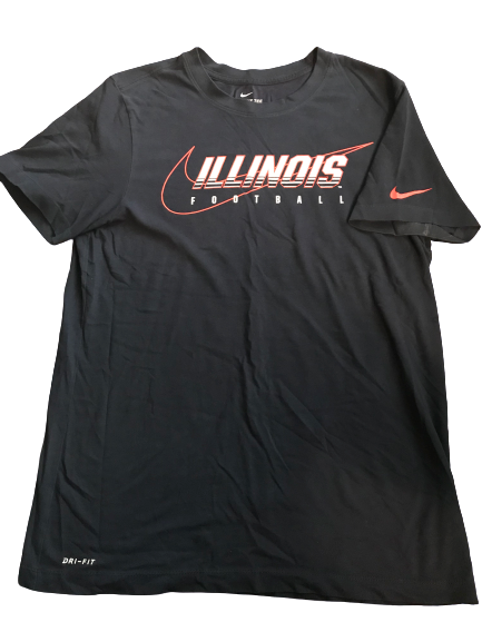 Nolan Bernat Illinois Football Team Issued Shirt (Size L)