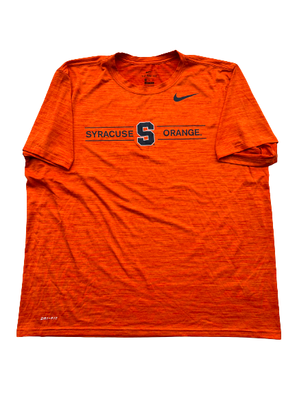 Airon Servais Syracuse Football Team Issued Workout Shirt (Size 2XL)