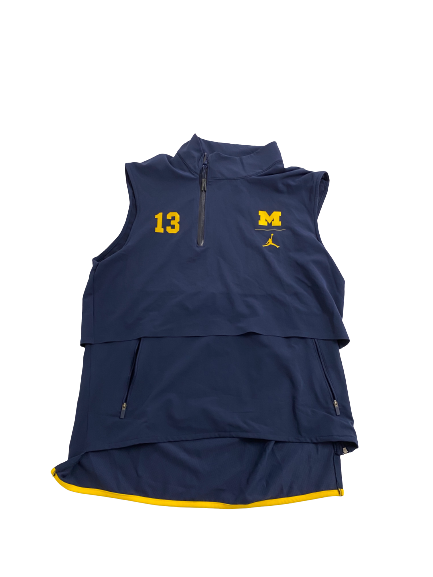 Tru Wilson Michigan Football Player-Exclusive On Field Vest with Number (Size L)