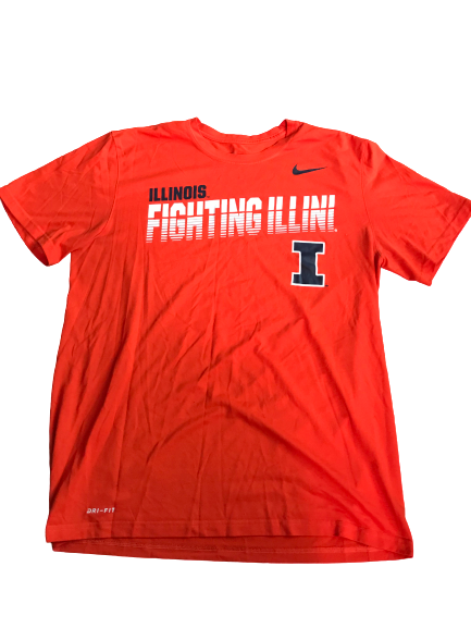Nolan Bernat Illinois Football Team Issued Shirt (Size L)