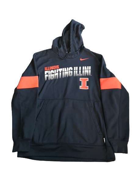 Nolan Bernat Illinois Football Team Issued Sweatshirt (Size L)