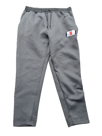 Airon Servais Syracuse Football Team Exclusive Travel Sweatpants with Magnetic Bottoms (Size 2XLT)