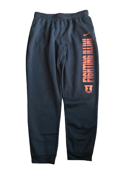 Nolan Bernat Illinois Football Team Issued Sweatpants (Size L)
