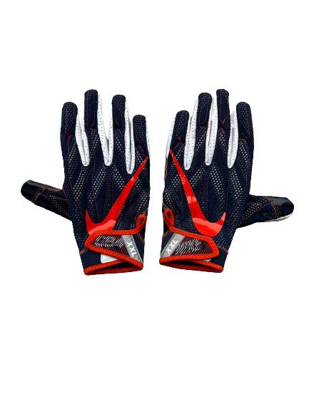 Airon Servais Syracuse Football Player Exclusive "44 Logo" Gloves (Size 2XL)