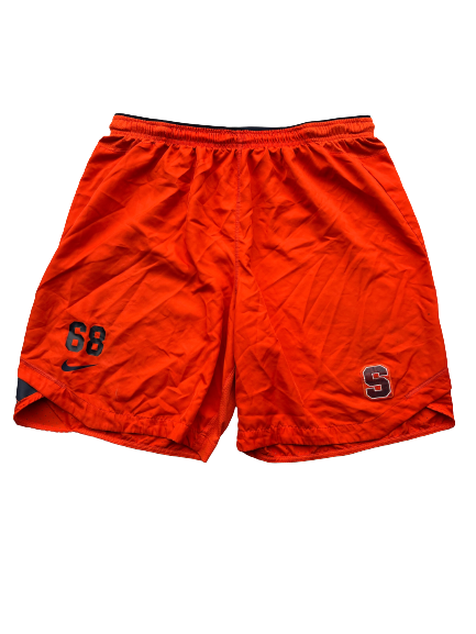 Airon Servais Syracuse Football Team Issued Workout Shorts with Number (Size 3XL)