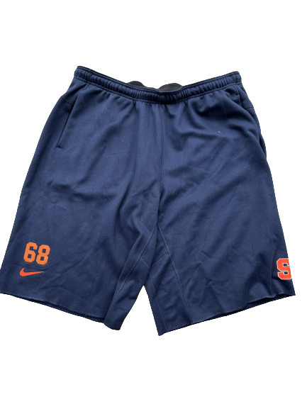 Airon Servais Syracuse Football Team Exclusive Sweatshorts with Number (Size 3XL)