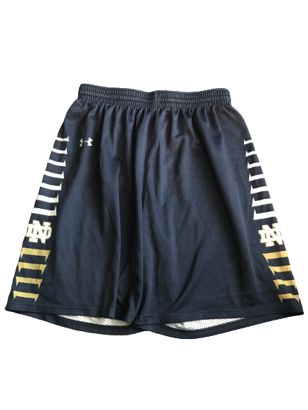 Elijah Burns Notre Dame Team Issued Practice Shorts (Size XL)