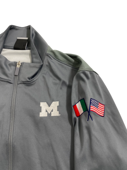Tru Wilson Michigan Football "Italy Trip" Player-Exclusive Zip-Up Jacket (Size XL)