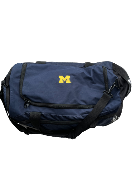 Brandon Peters Michigan Football Team Issued Travel Duffel Bag