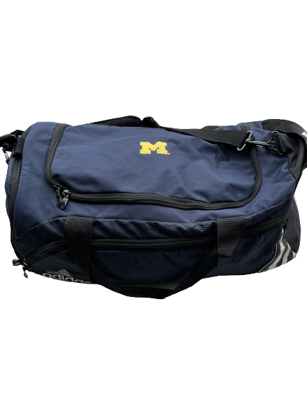 Brandon Peters Michigan Football Team Issued Travel Duffel Bag