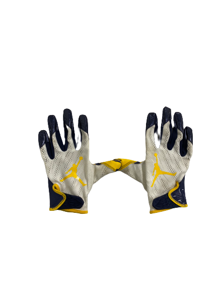 Tru Wilson Michigan Football Team Exclusive Gloves (Size L)