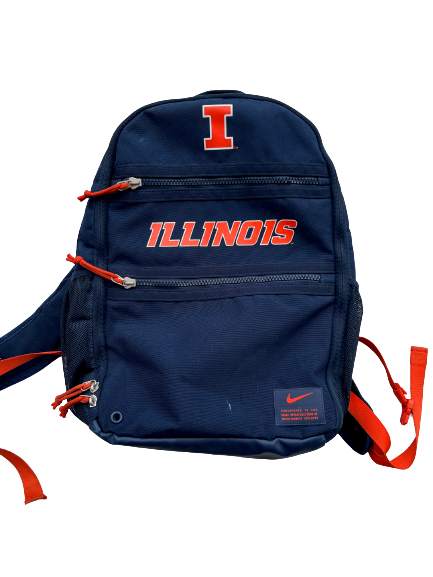 Brandon Peters Illinois Football Team Exclusive Travel Backpack