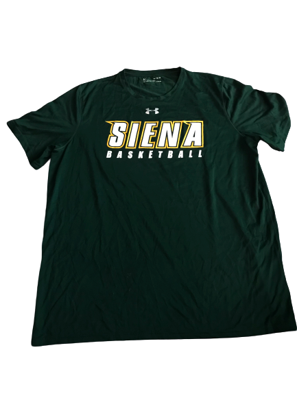 Elijah Burns Siena Basketball Team Issued Workout Shirt (Size XL)